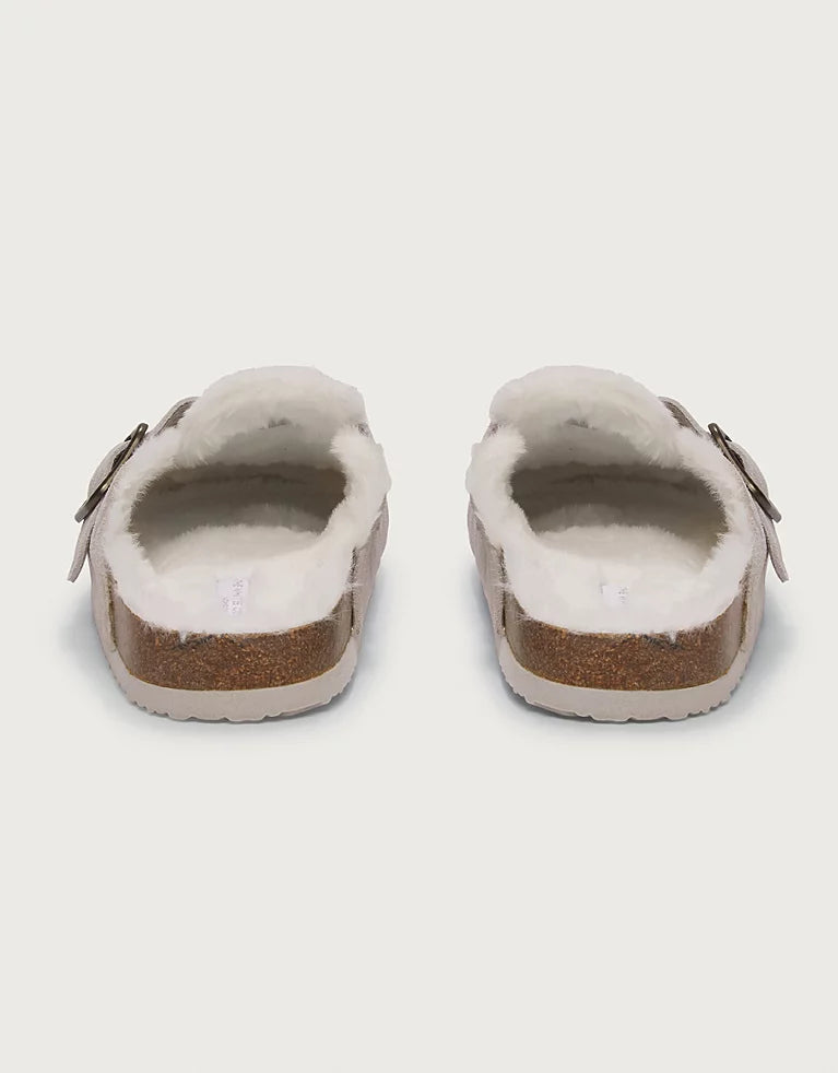 Suede Mule Corkbed Slippers