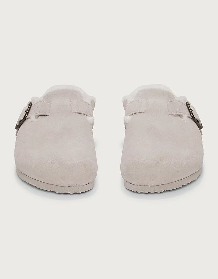 Suede Mule Corkbed Slippers