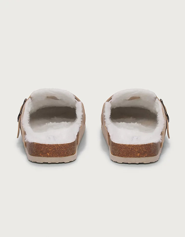 Suede Mule Corkbed Slippers